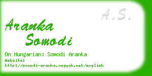 aranka somodi business card